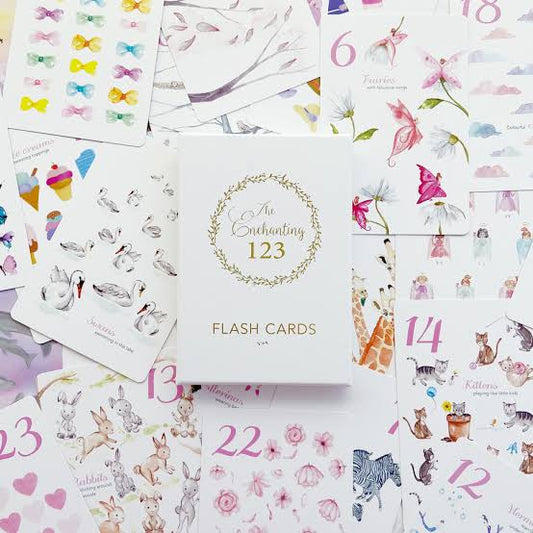 The Enchanting 123 Flash Cards | Adored Illustrations