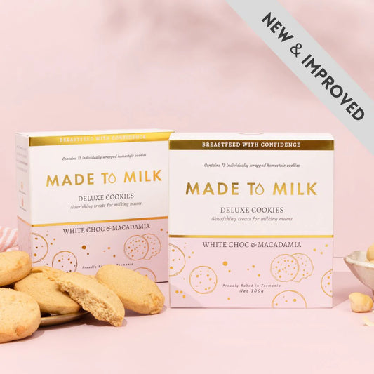 Made to Milk | White Choc + Macadamia Lactation Cookie